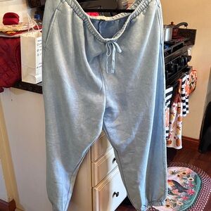 New Xl American Eagle Sky Blue Joggers